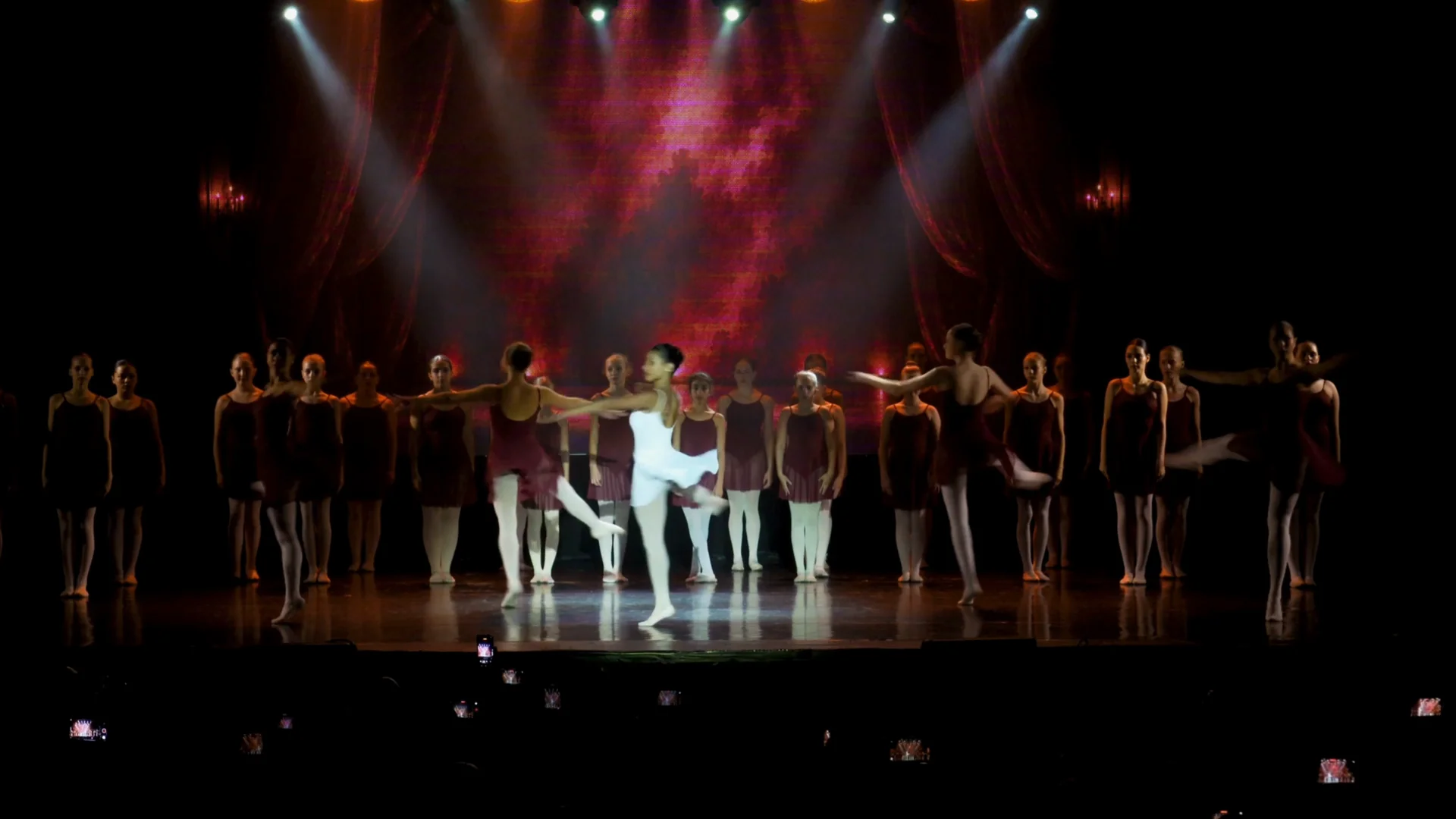 Nika students performing on stage