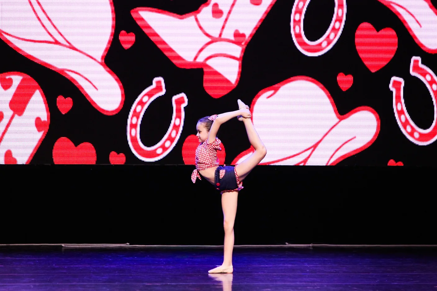 A gymnastics performance